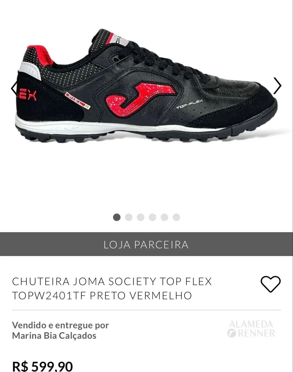 Chuteiras society couro - Foto 3