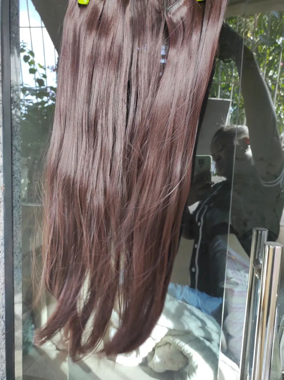 Aplique Tic Tac de Cabelo Orgânico Liso  - Foto 5
