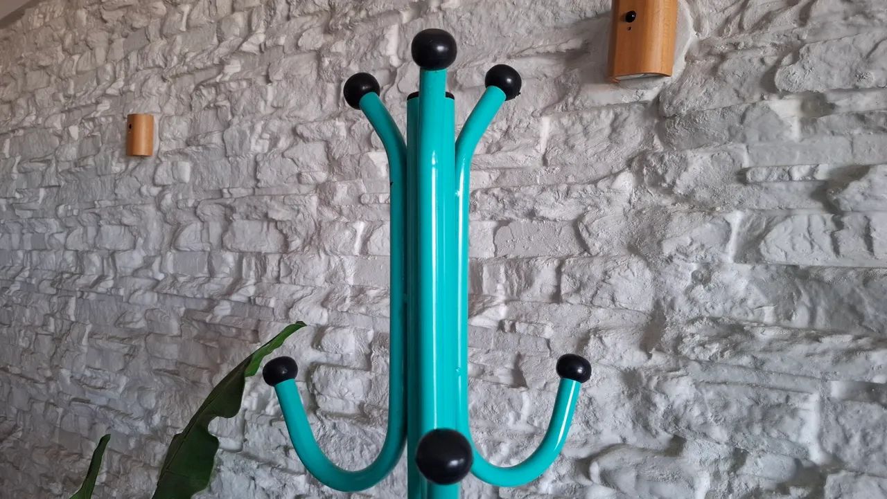 Cabideiro De Chão Mancebo Verde Azul Turquesa - Foto 2