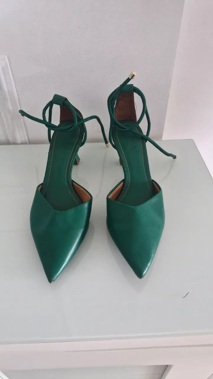 Slingback verde Renner 