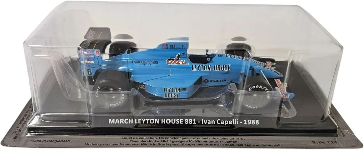 Miniatura F1 1/24 March Leyton House 881 1988 - Ivan Capelli