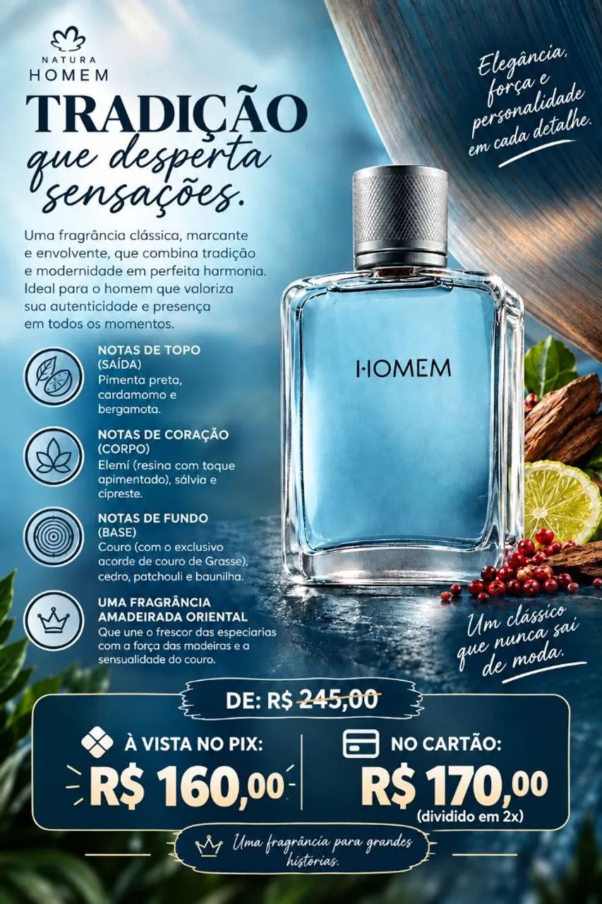 Perfume Natura Homem Tradicional