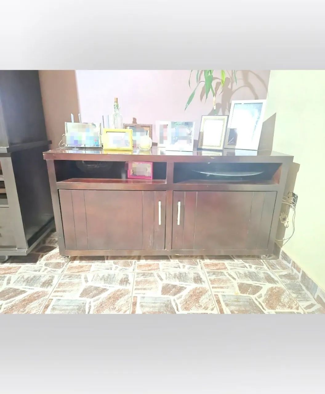 Rack horizontal em madeira