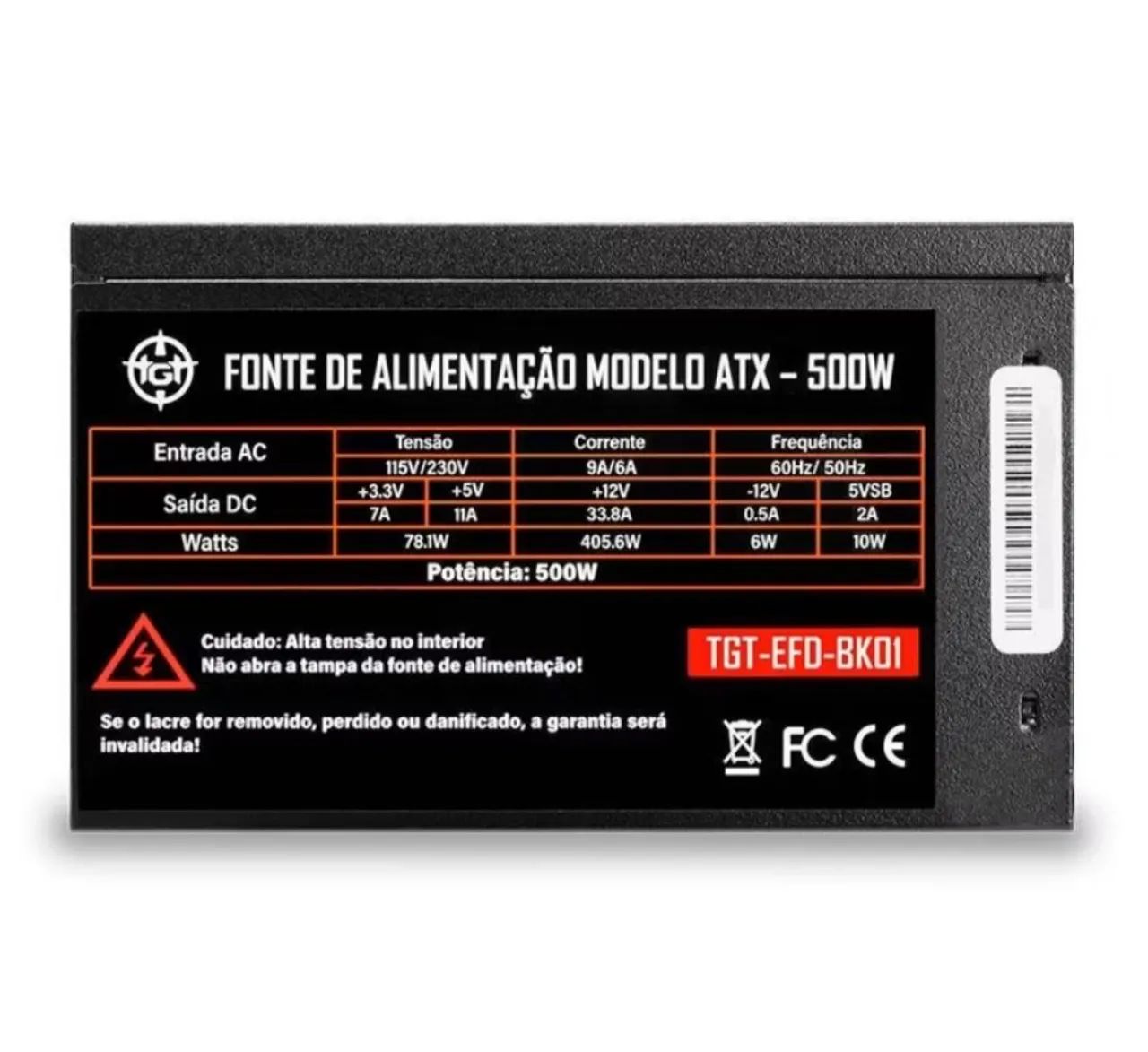 Fonte ATX TGT Enfield 500 Watts  - Foto 4