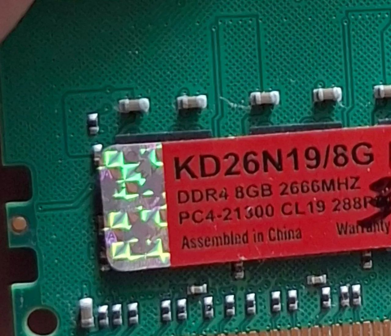 Memória DDR4 de 8gb para PC 