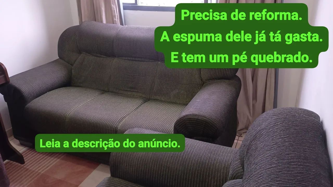 Conjunto de sofá 2 e 3 lugares  - Foto 2