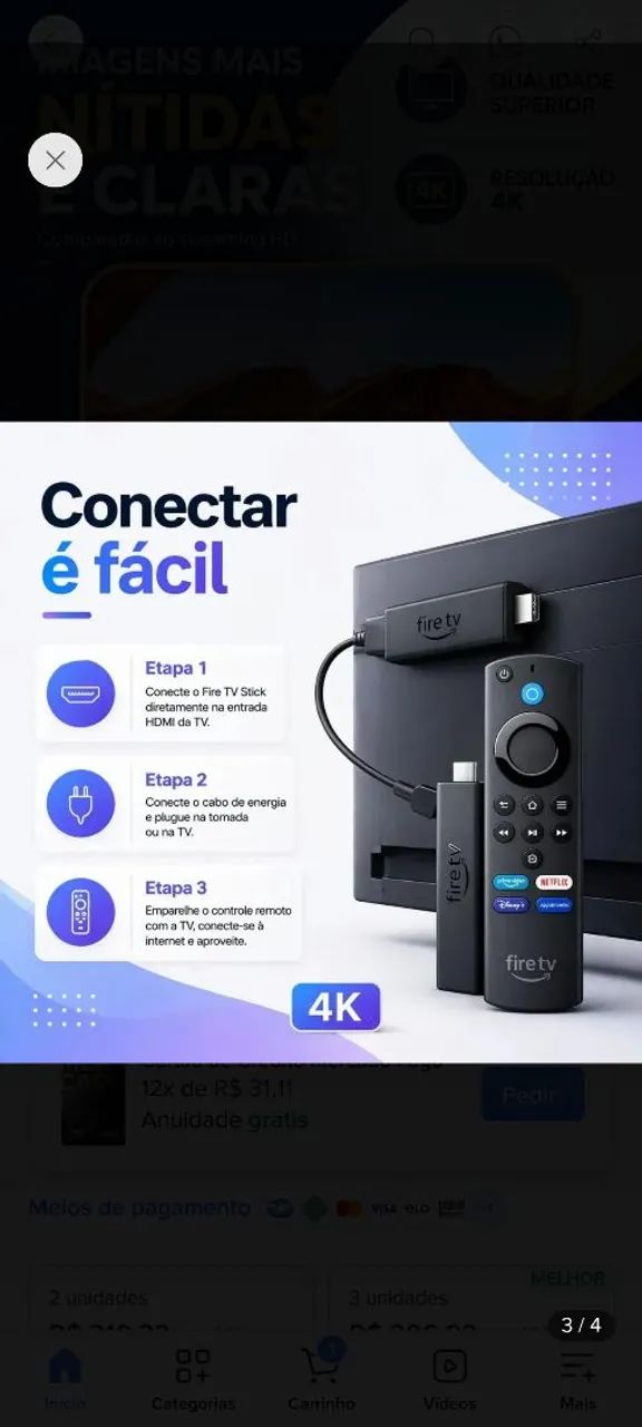 CONTROLE PARA TV FIRE STICK  - Foto 3