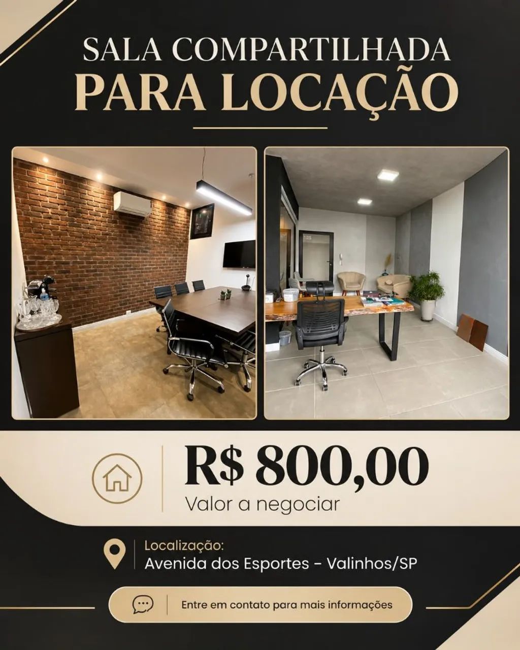 Sala para compartilhar, ideal para arquiteto, engenharia, ADM etc - Foto 3