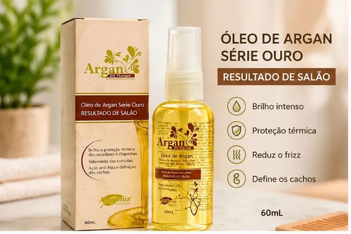 Óleo de Argan Série Ouro Alquímia 60 ml - CM0031 - Foto 2