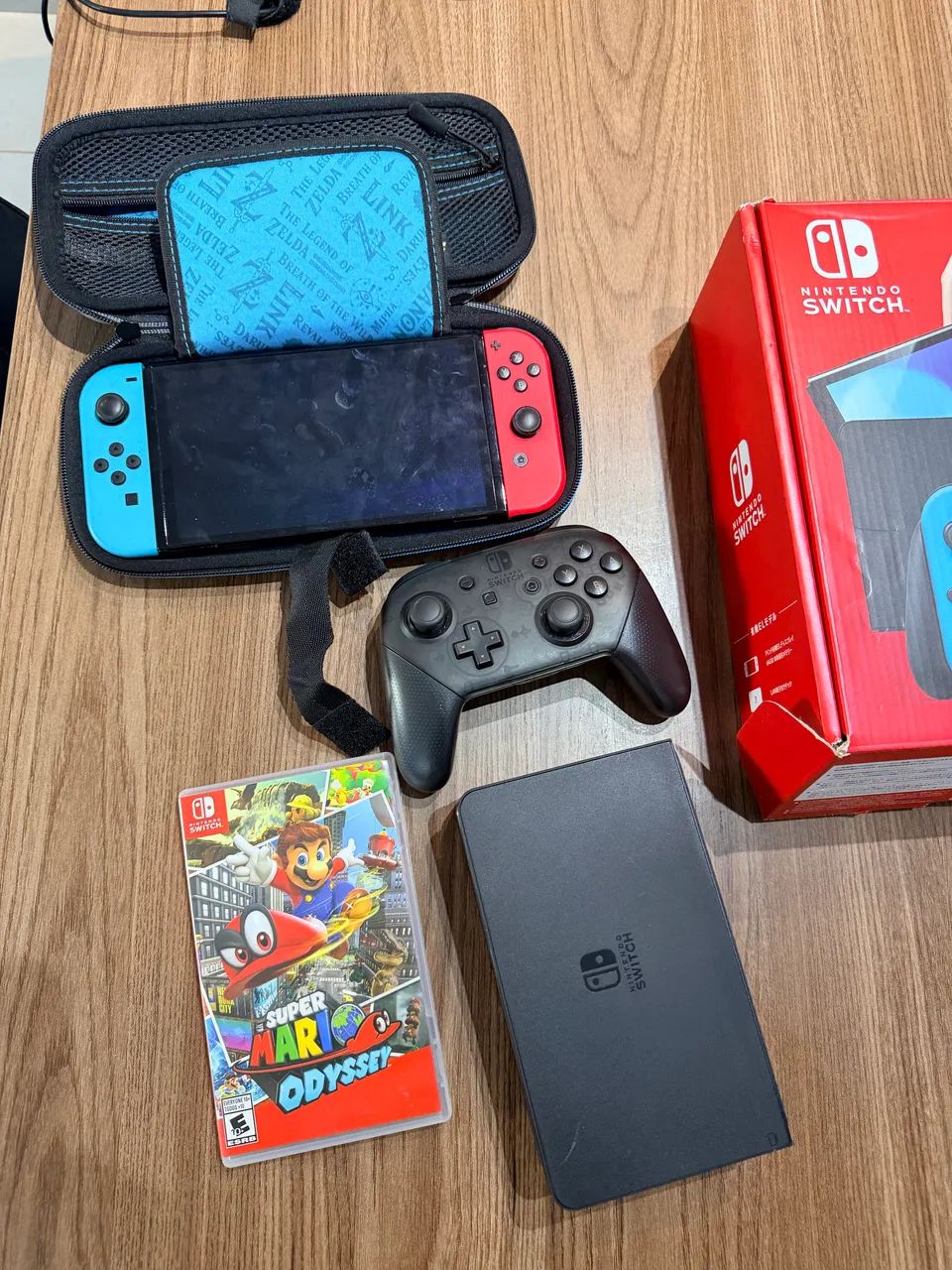 Nintendo switch óleo