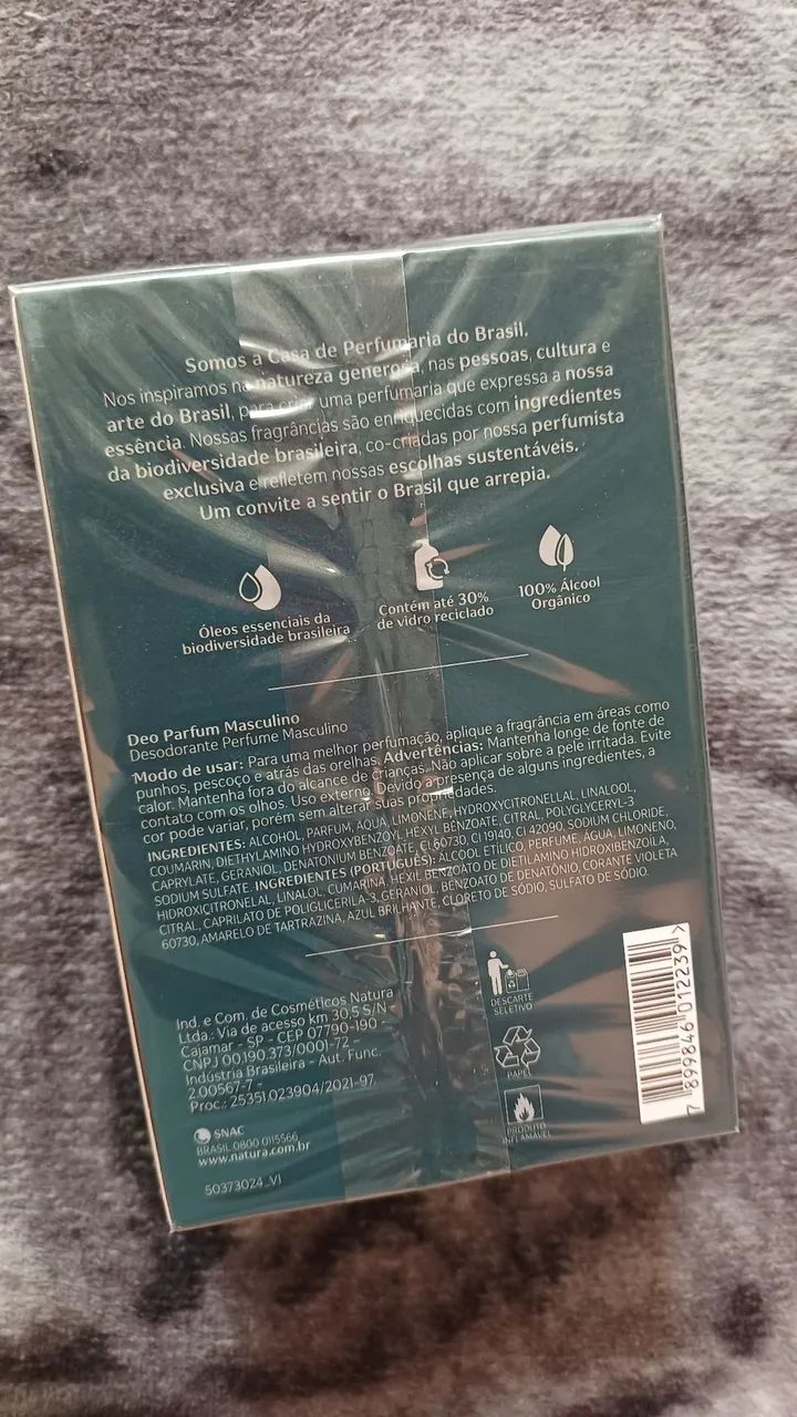 Natura Homem Essence 100ml Lacrado  - Foto 3