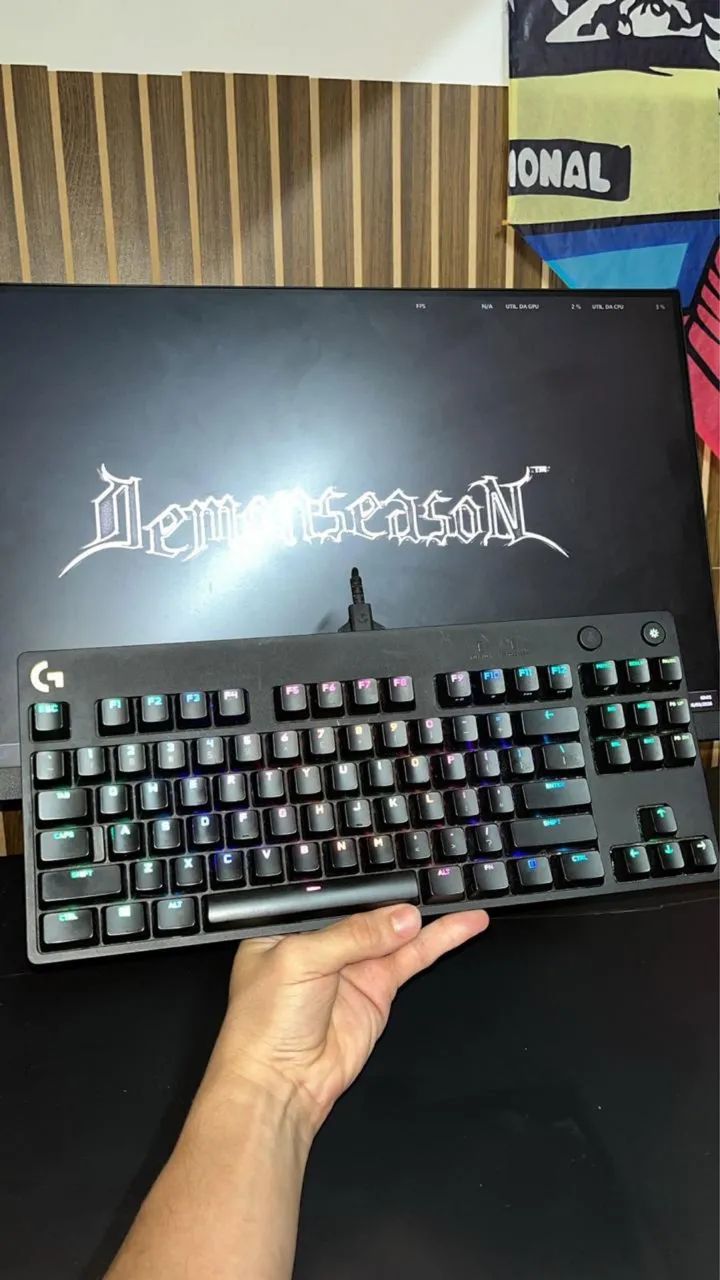 Teclado gpro logitech, usado, aceito propostas - Foto 2