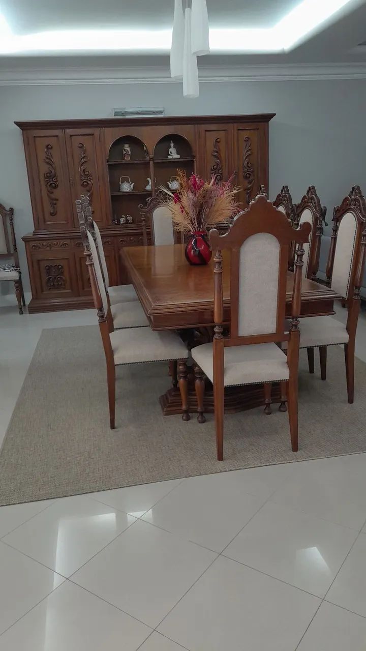 Sala de jantar colonial completa em perfeito estado - Foto 4