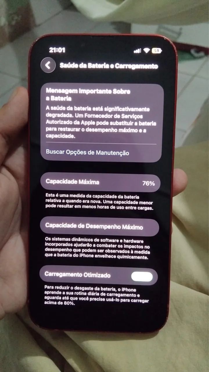 Iphone 13/128gb Red - Foto 4