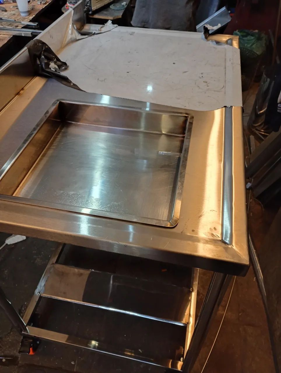 Mesa inox para frango assado  - Foto 2