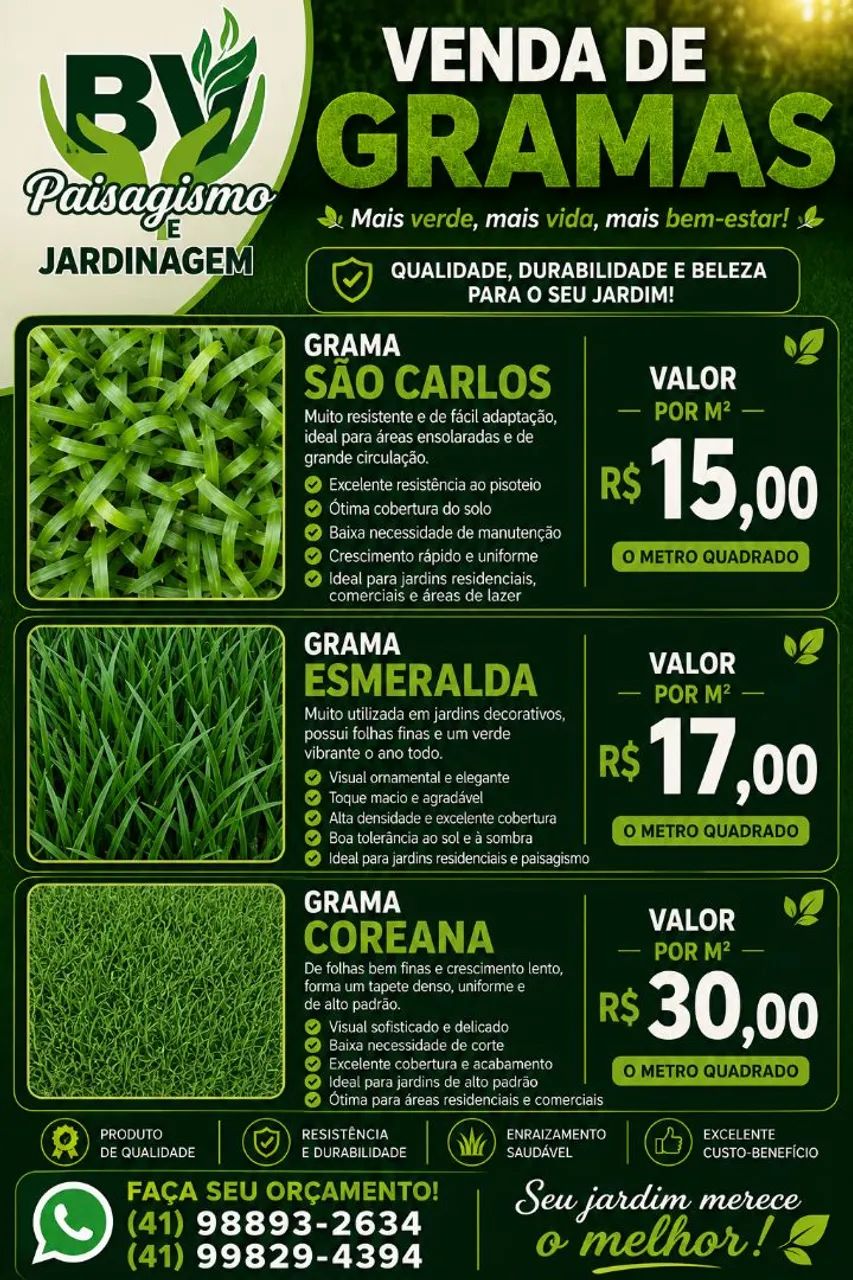 VENDA DE GRAMA 