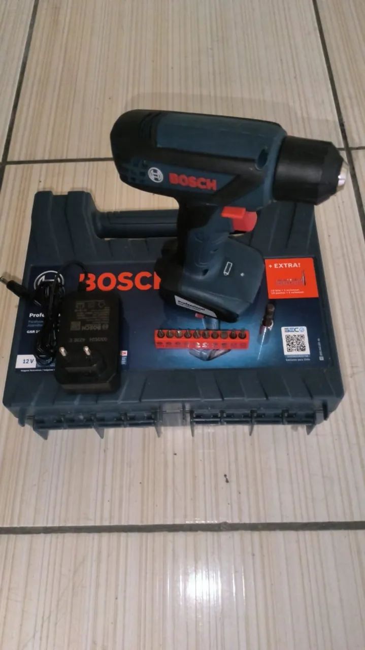 Parafusadeira/Furadeira Bosch 12v GSR 1000 Smart Com Maleta