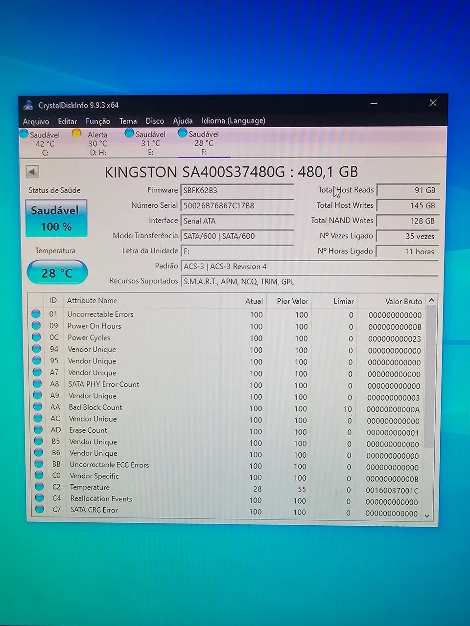 SSD 480GB Kingston  - Foto 3