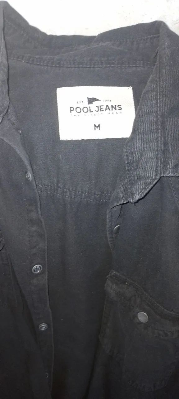 Jaqueta Jeans Preta