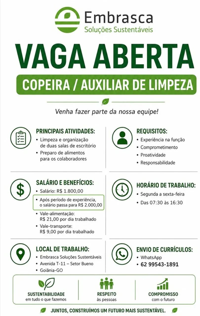 Auxiliar de Limpeza