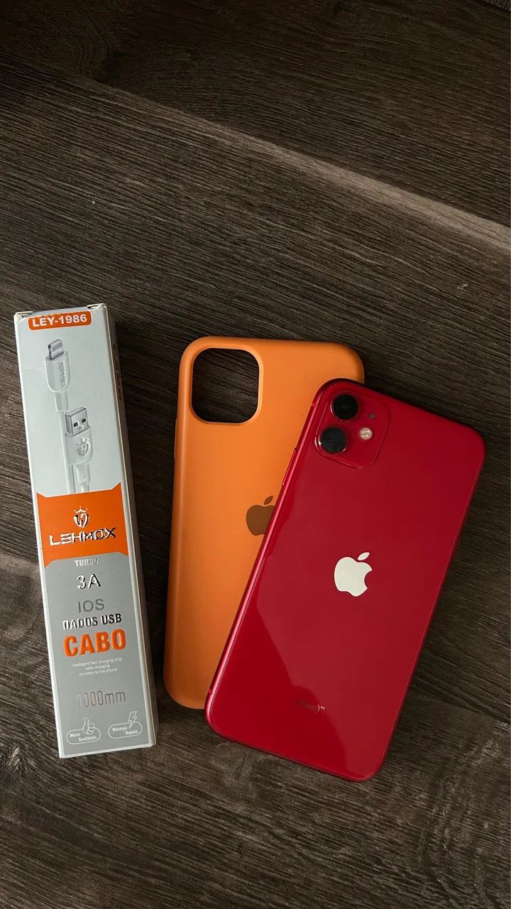 iPhone 11 red 64gb (nunca aberto) - Celulares e Smartphones