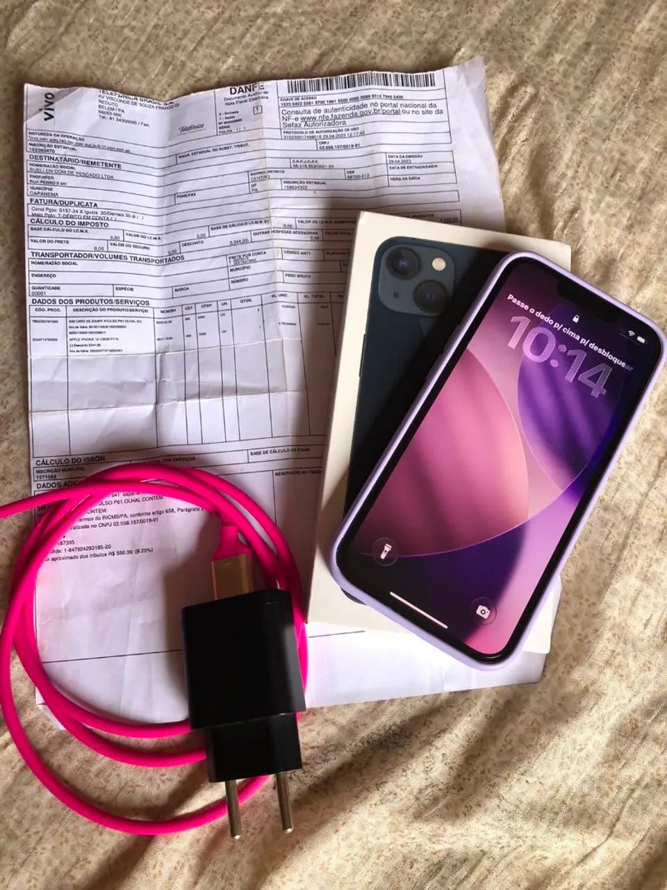 Iphone 13 128 gigas caixa e nota fiscal 
