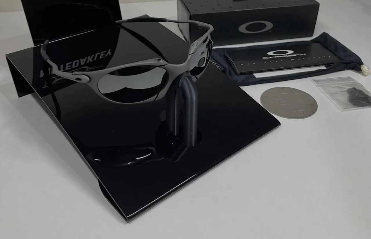 Ancient ブラックメタル　BLACKL Oakley Romeo 1 Xmetal lente Black Iridum- Linha X-Metal