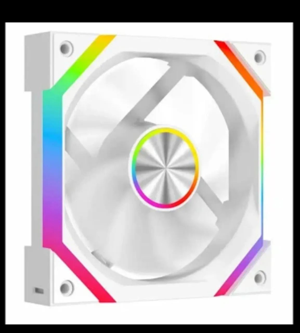 ? Kit 7 Ventoinhas Rise Mode Magneto X White ARGB 120mm