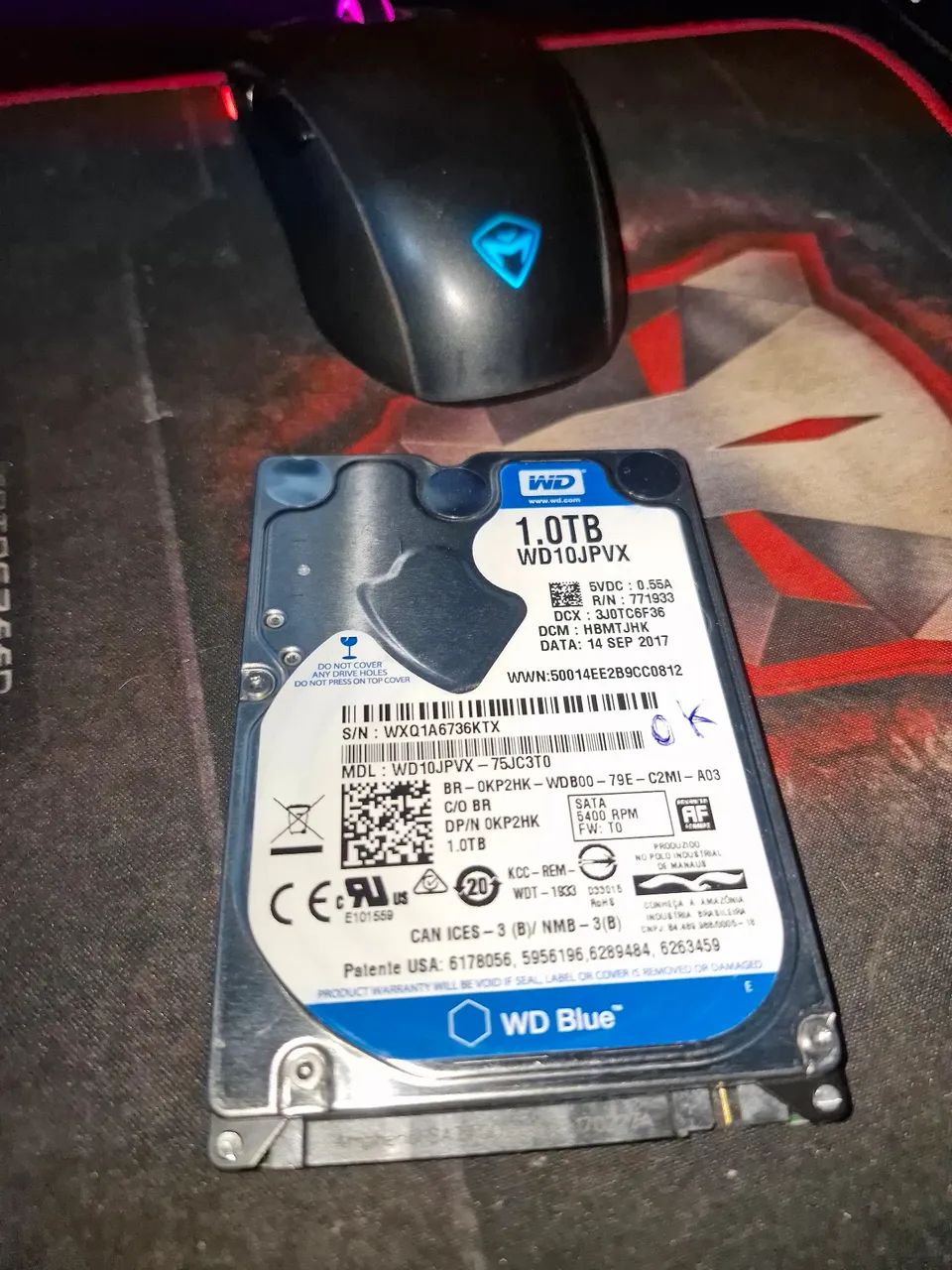HD 1TB 2.5" - 100% - Excellent for PS3 / PS4 / XBOX / PC and DVR