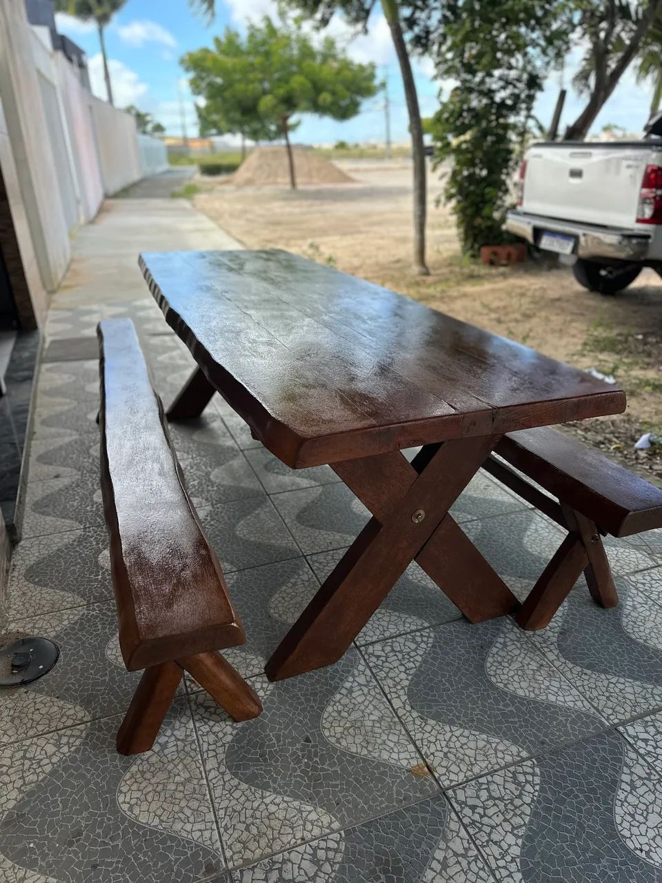 Mesa Rústica Colonial MACIÇA  - Foto 3