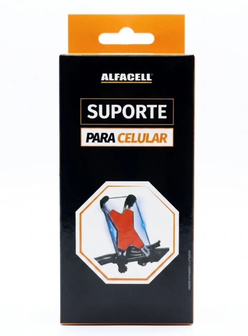 Suporte Universal para Celular Moto e Bicicleta Alfacell Ajustável - Foto 3