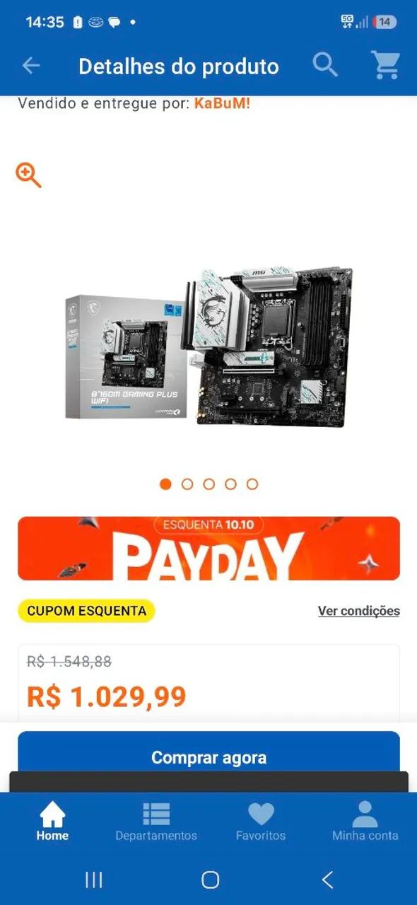 B760M MSI DDR5 LGA 1700 intel - Foto 3
