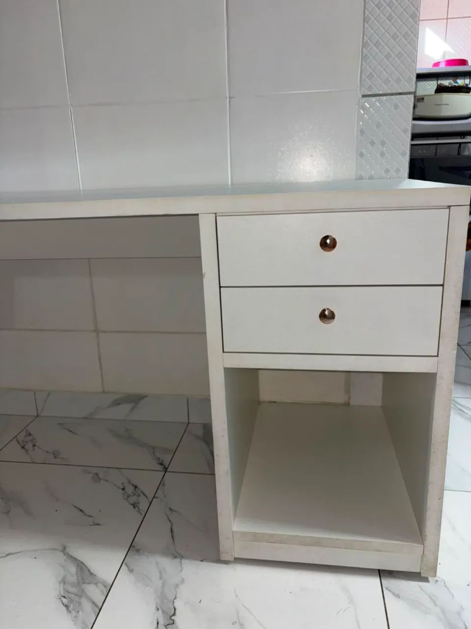 Mesa de estudo com penteadeira planejada - Excelente estado!  - Foto 4