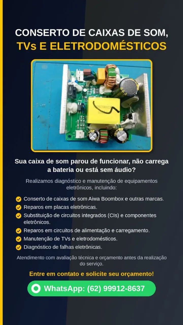 Conserto de Caixas de Som