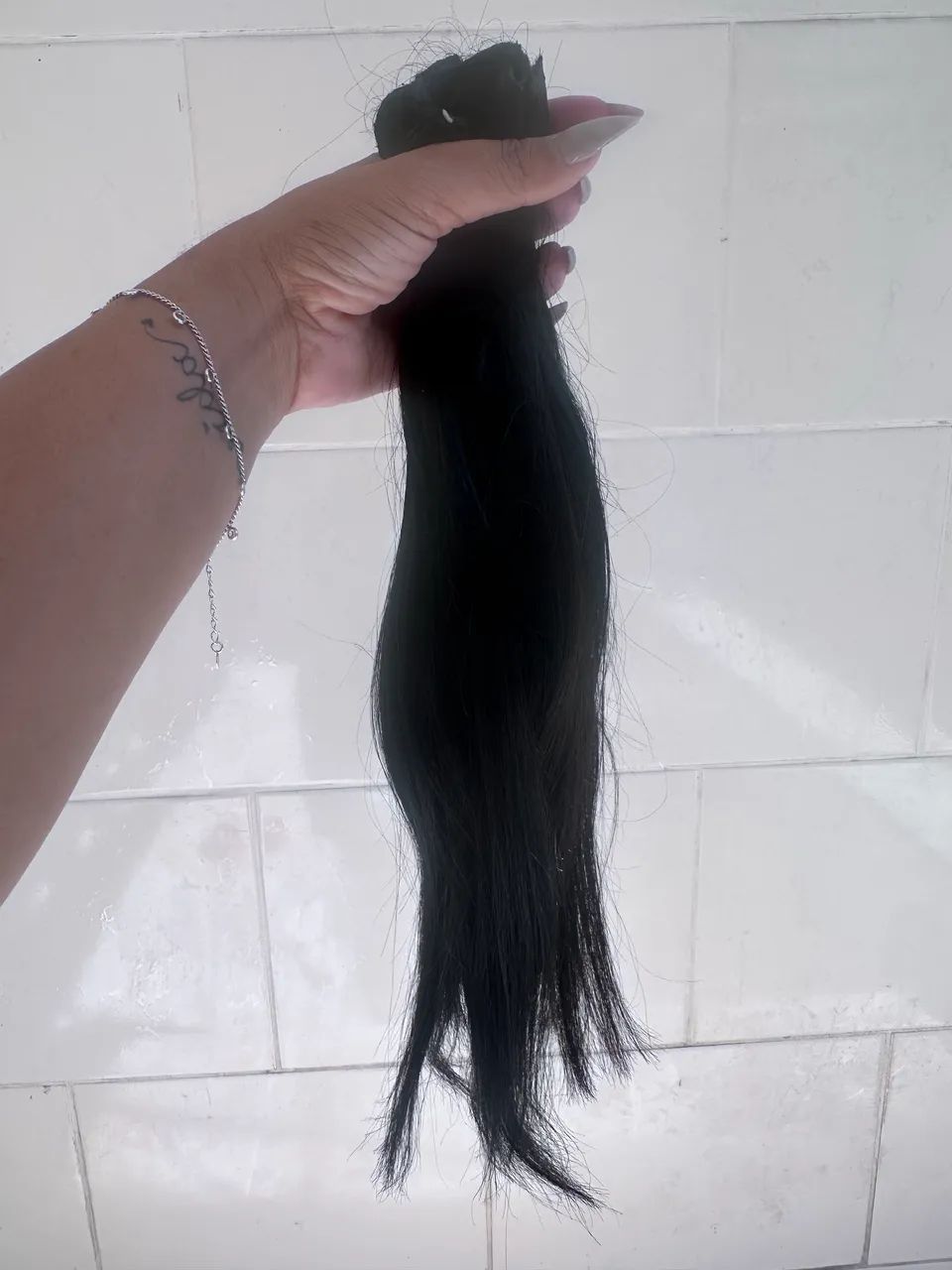 Cabelo vietnamita double 55 cm  - Foto 3