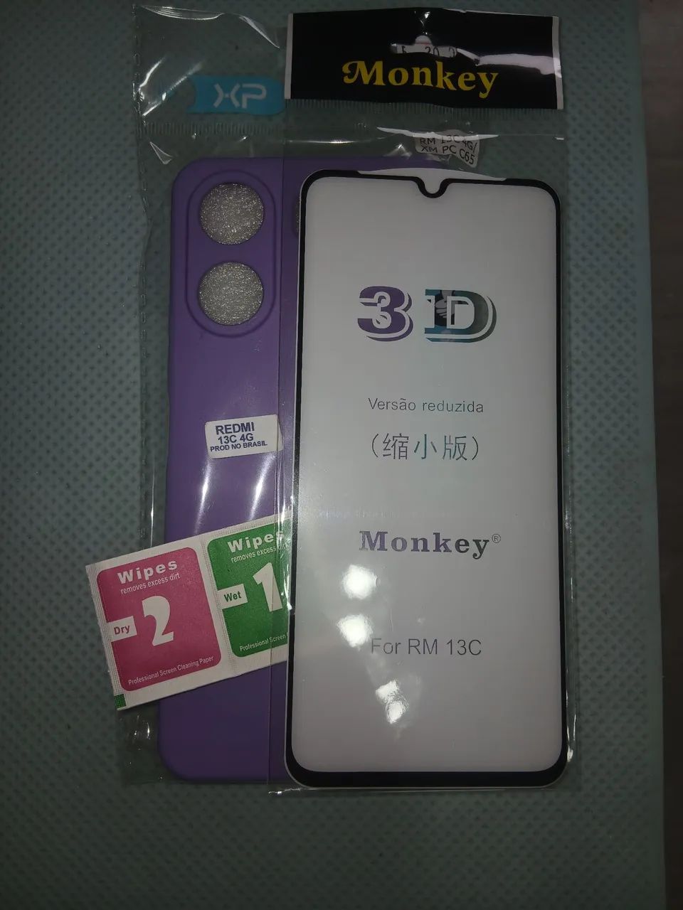 Kit Capinha e película Redmi 13c