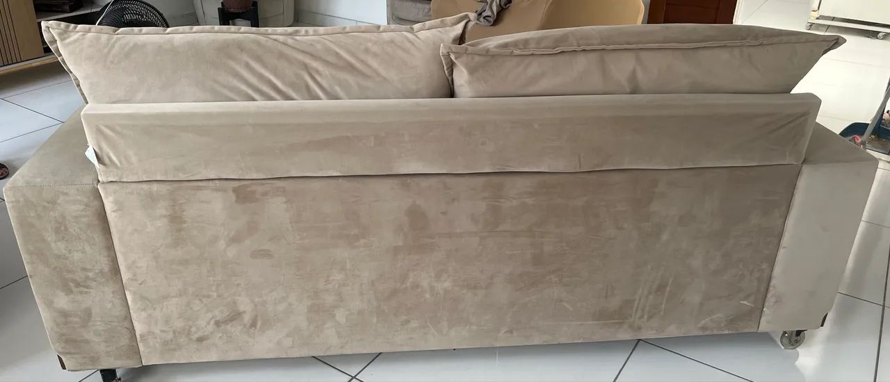 Sofá 3 lugares de veludo  - Foto 3