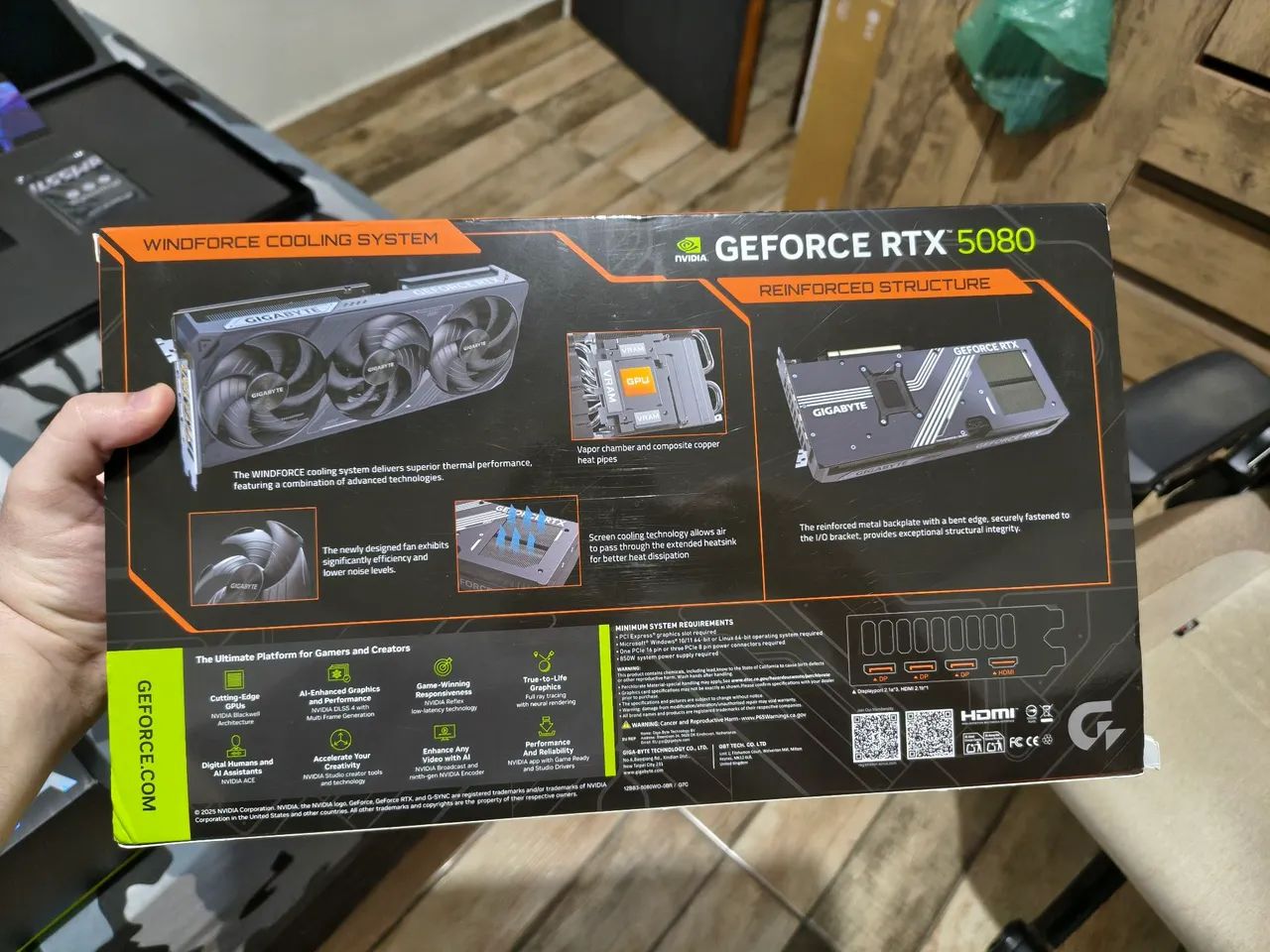 Gigabyte RTX 5080 Windforce OC SFF 16GB  - Foto 5