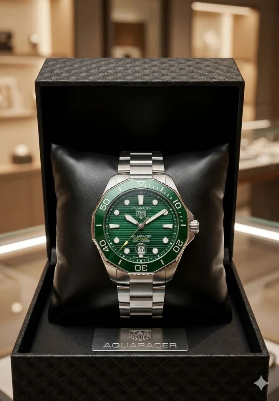 Relógio TAG Heuer aquaracer verde - Acessórios - Vila Mocó