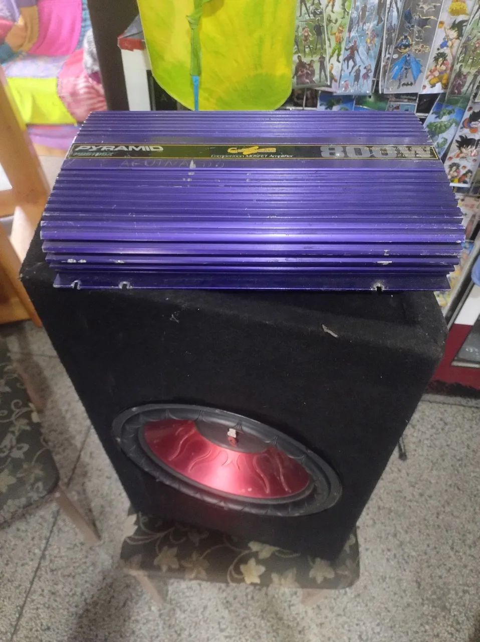Caixa de som com módulo 