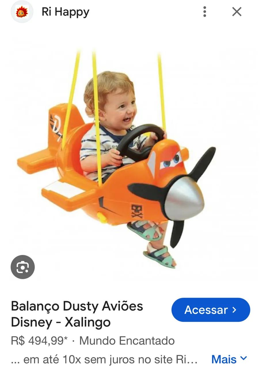 Balanço avião Dusty