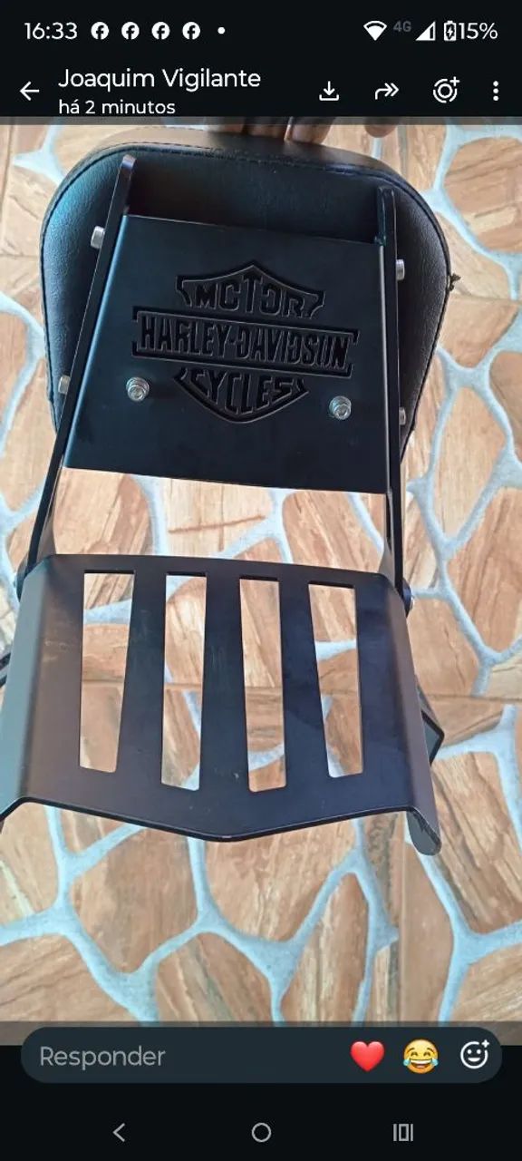 Sissy bar pra harley