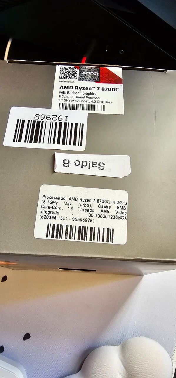 Processador Ryzen 7 8700G - Na caixa - Foto 2