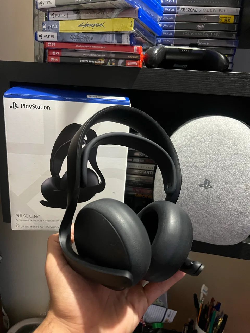 Fone Pulse Elite Midnight Black PS5/PC - Foto 4