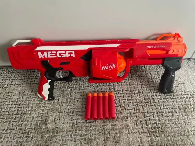 Nerf Mega RotoFury (Acompanha dardos Mega) - Foto 3