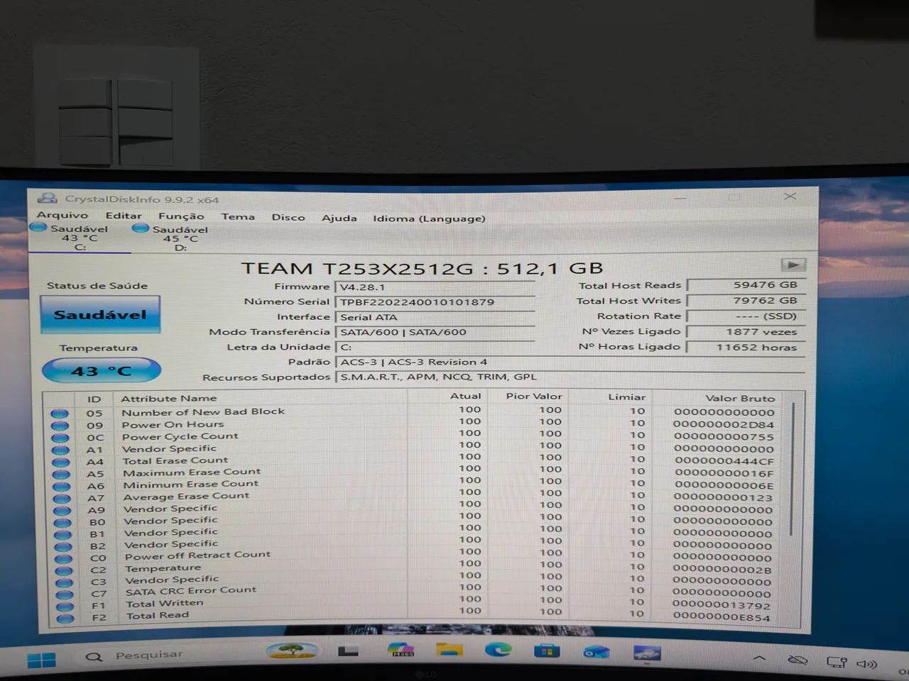 SSD SATA TEAM CREATOR 512GB
