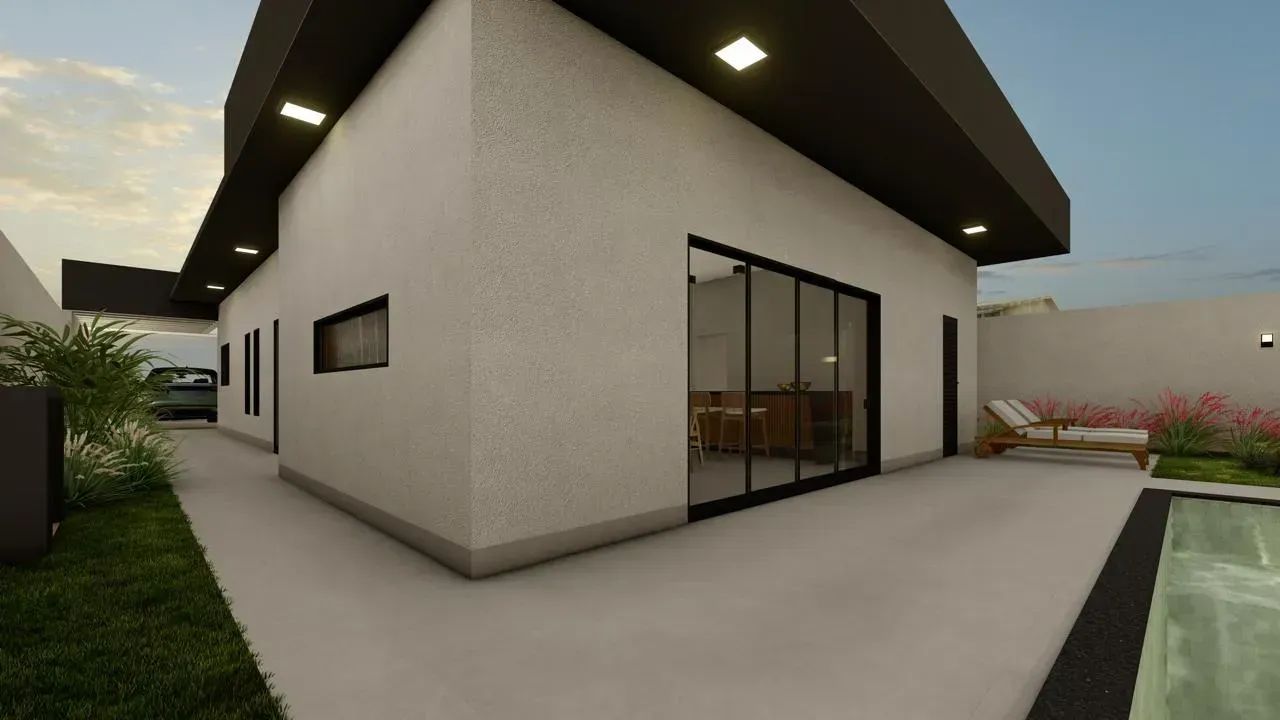 Linda casa moderna com cozinha e área gourmet planejada - Foto 5