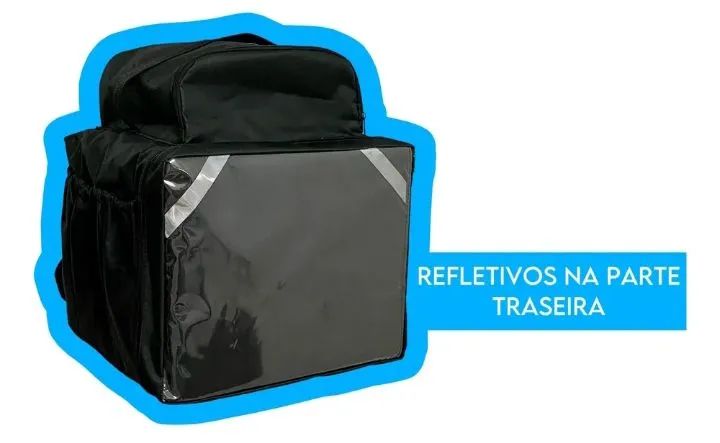 Mochila Bag Motoboy Completa Pizzas Lanches Ifood - Foto 2