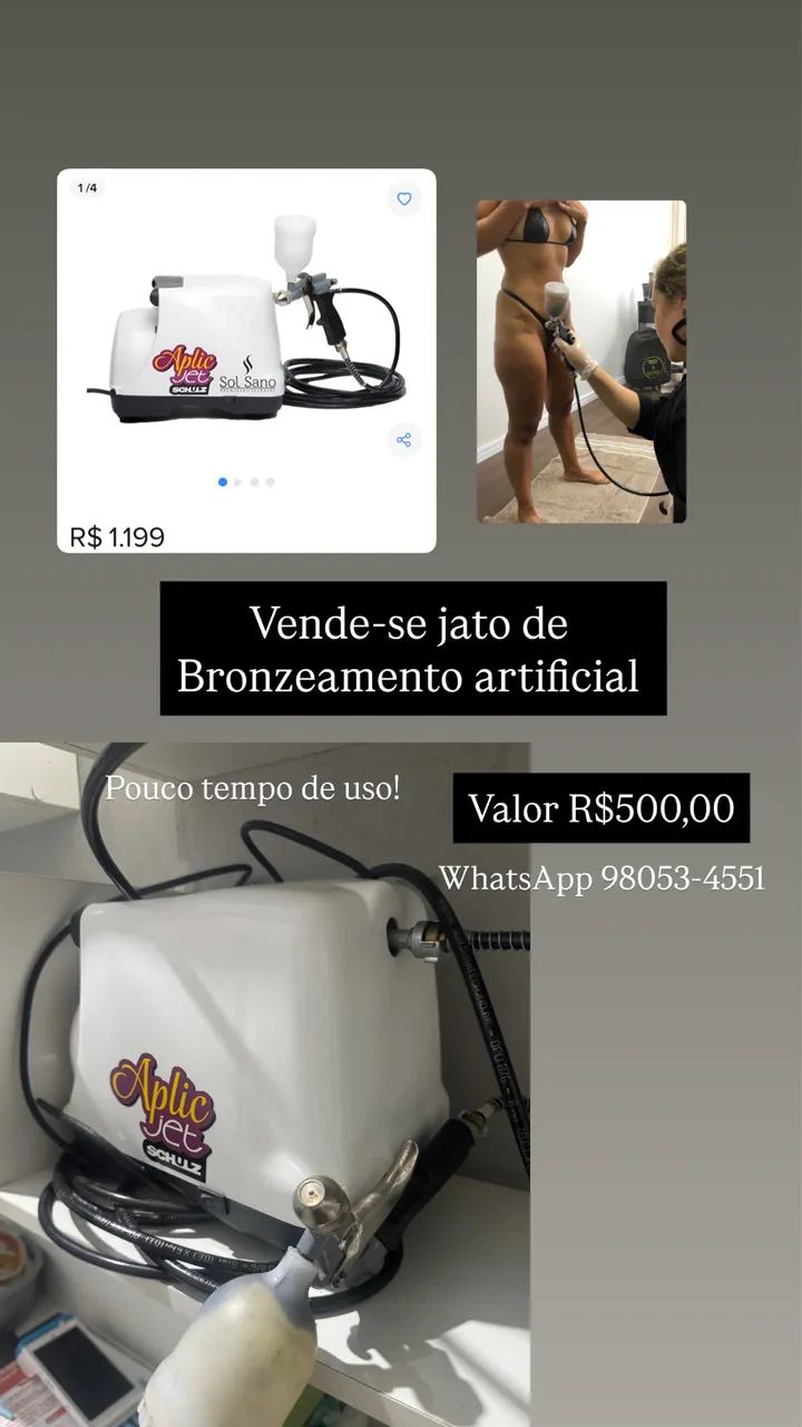 Jato de bronzeamento artificial 