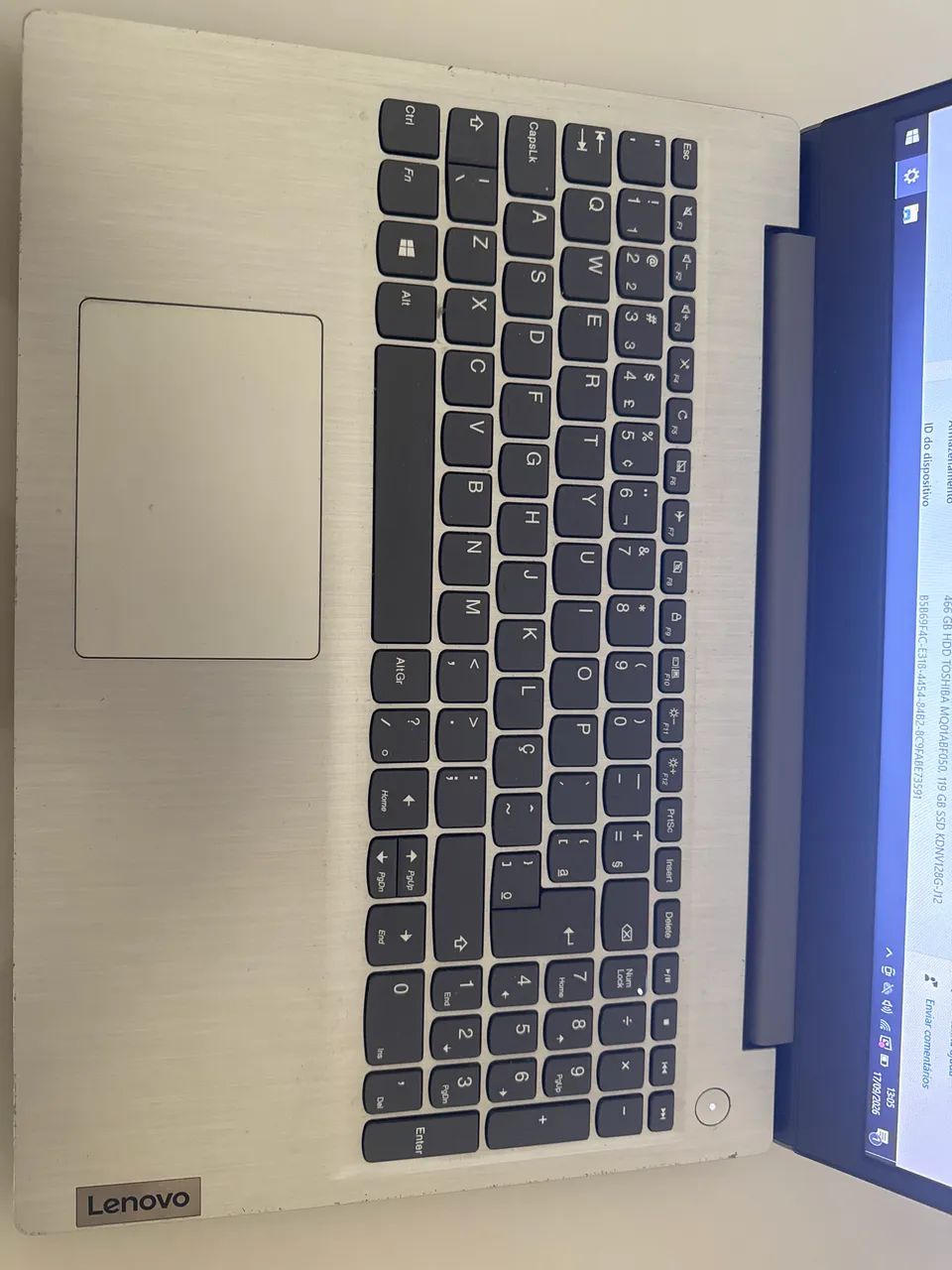 Note Lenovo i5 10210u 8 gb de ram 128 de nvme e 500 gb de hs - Foto 2